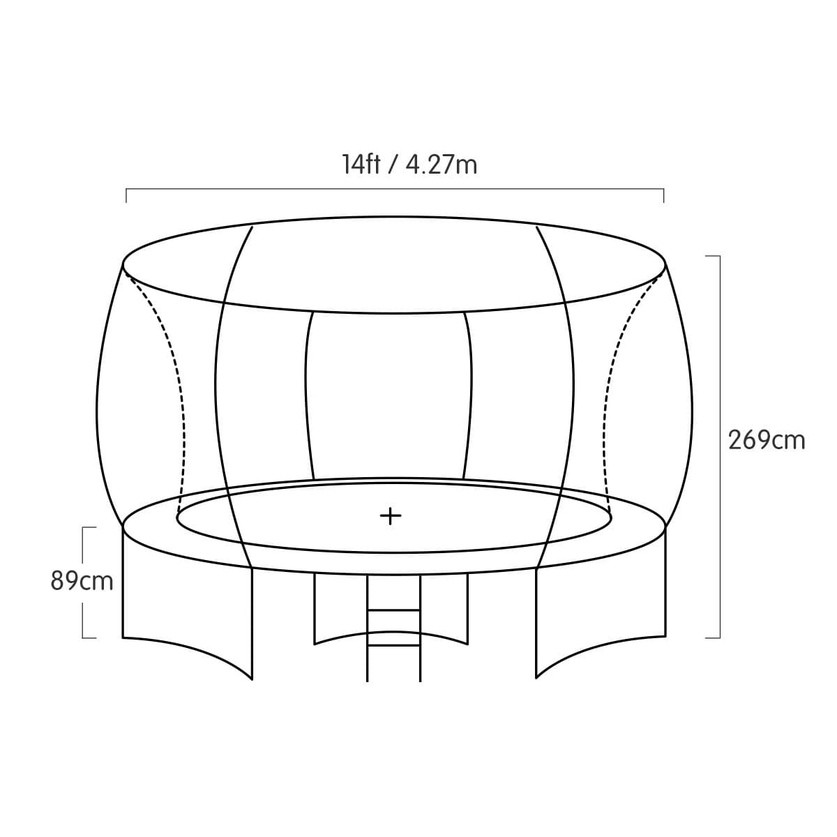 Kahuna 14ft Springless Trampoline