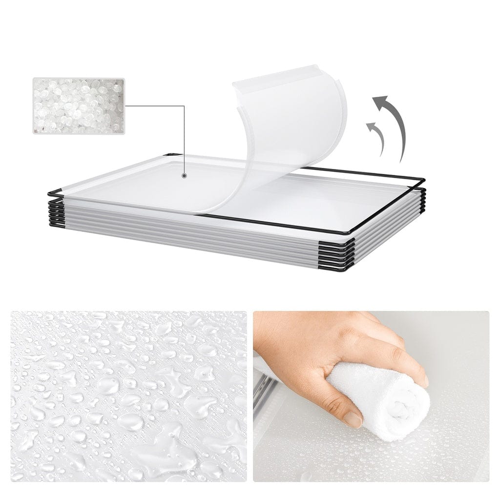 15 Slot Storage Shelf Customizable Design Rectangular Storage Organiser White