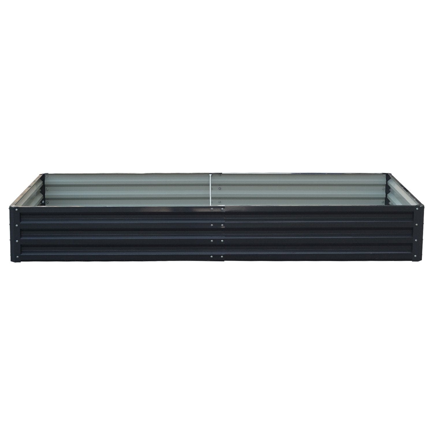 150 x 90 x 30cm Galvanized Steel Garden Bed - Black