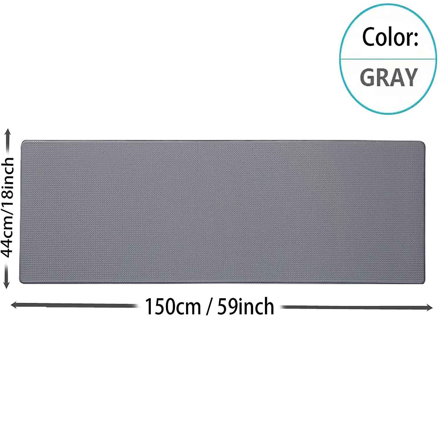 150Cm Kitchen Anti-Skid Anti Fatigue Pu Leather Floor Mat, Kitchen Rug