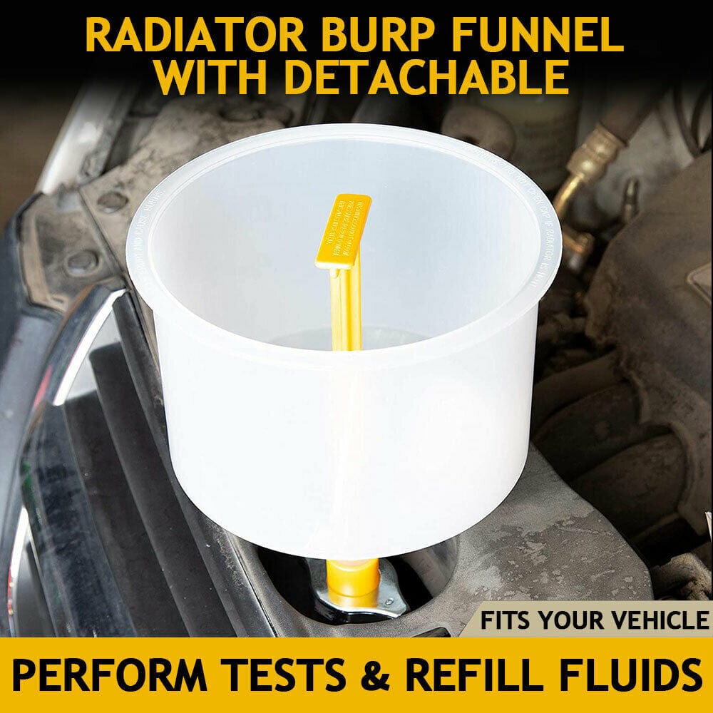 15Pcs Car Radiator Coolant Refill Funnel Kit Spill Proof Cooling System Tool