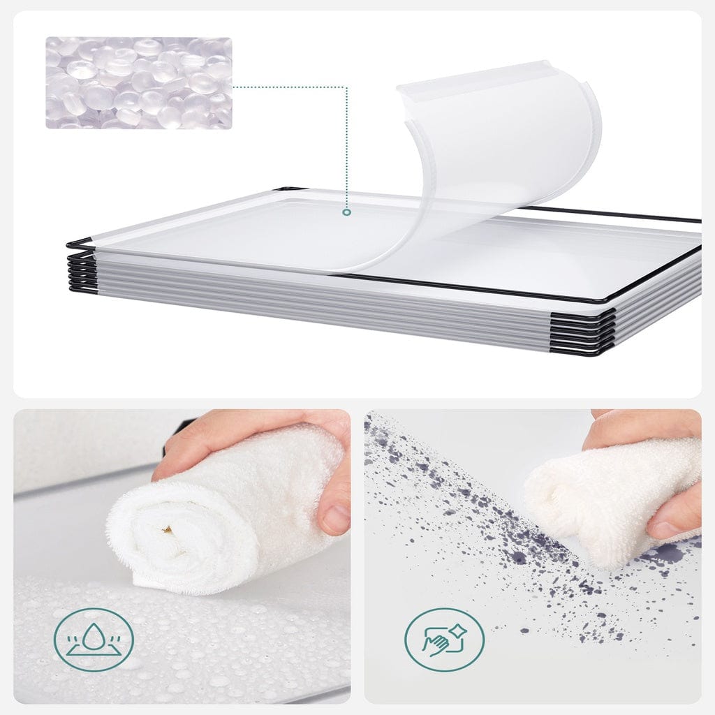 16 Cube Storage Organizer Storage with Rubber Mallet White