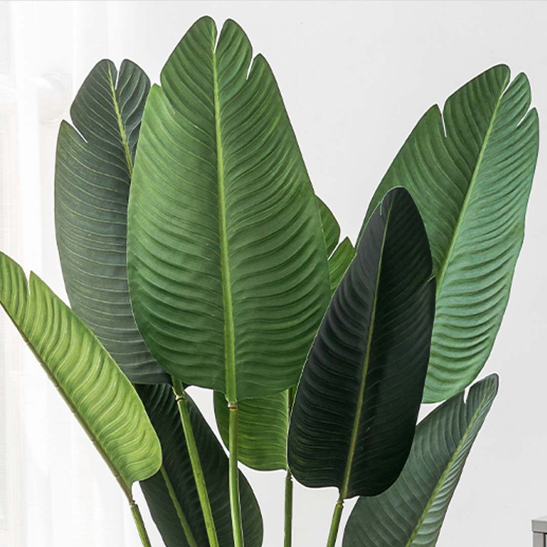 Artificial Plants 160cm Artificial Green Indoor Traveler Banana Fake Decoration Tree Flower Pot Plant