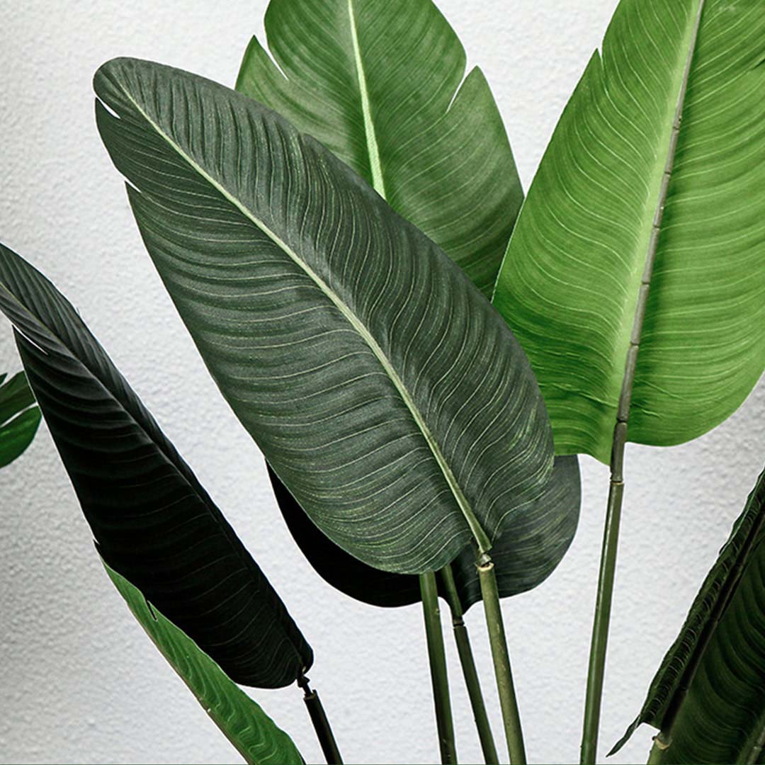 Artificial Plants 160cm Artificial Green Indoor Traveler Banana Fake Decoration Tree Flower Pot Plant