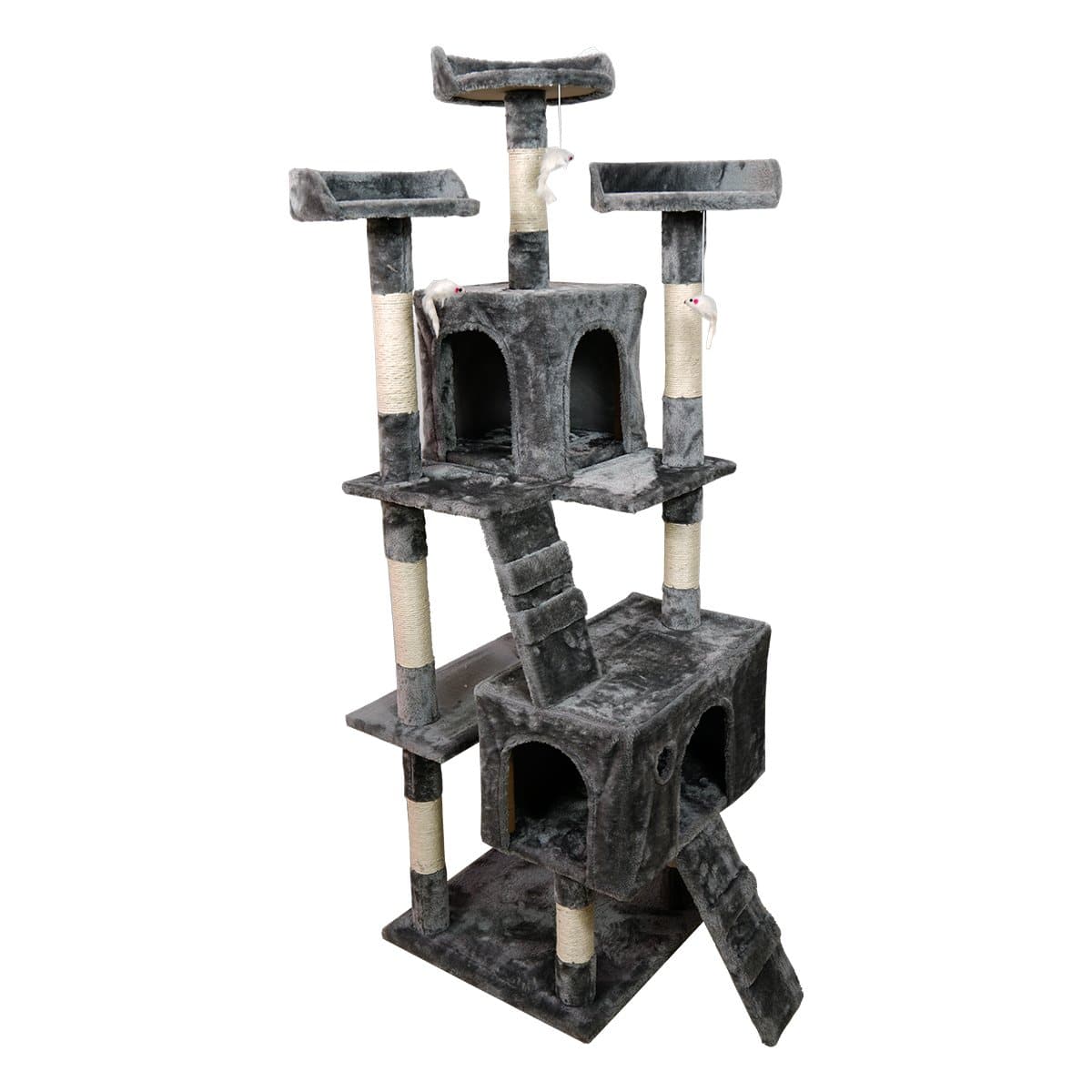 170Cm Cat Tree Scratching Post - Dark Grey