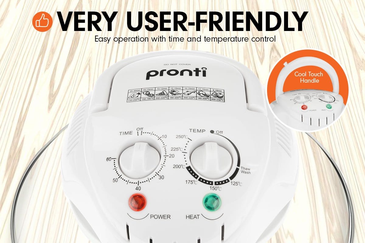 17L Family Turbo Convection Oven Broiler Cooker - A15 White