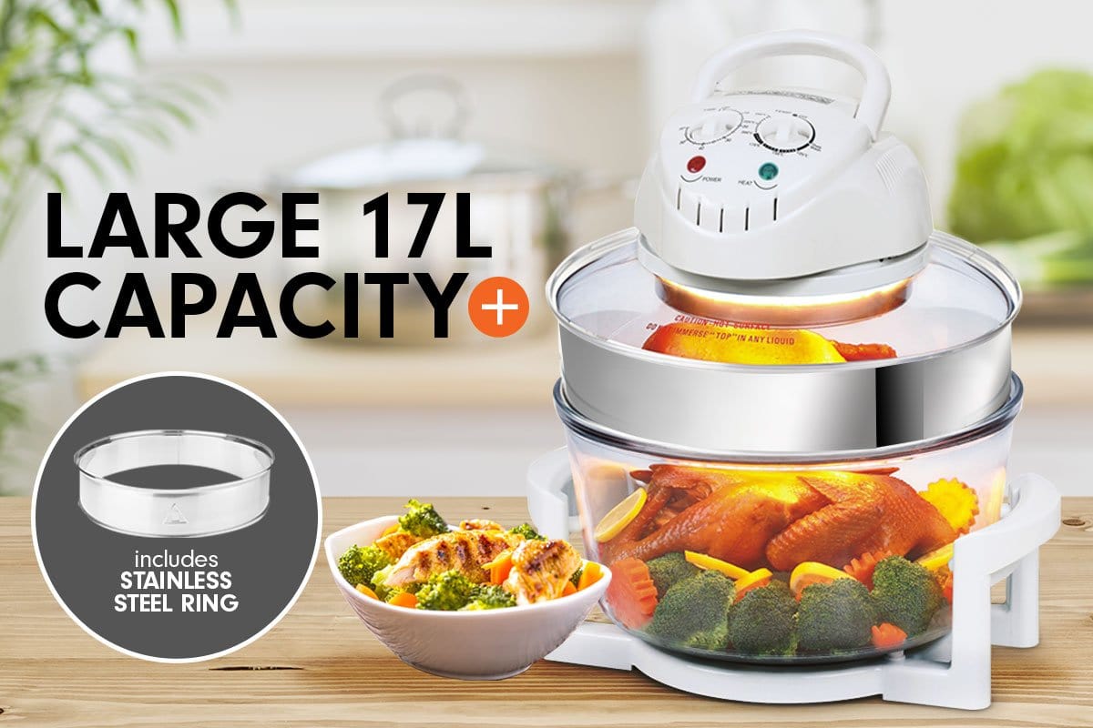 17L Family Turbo Convection Oven Broiler Cooker - A15 White