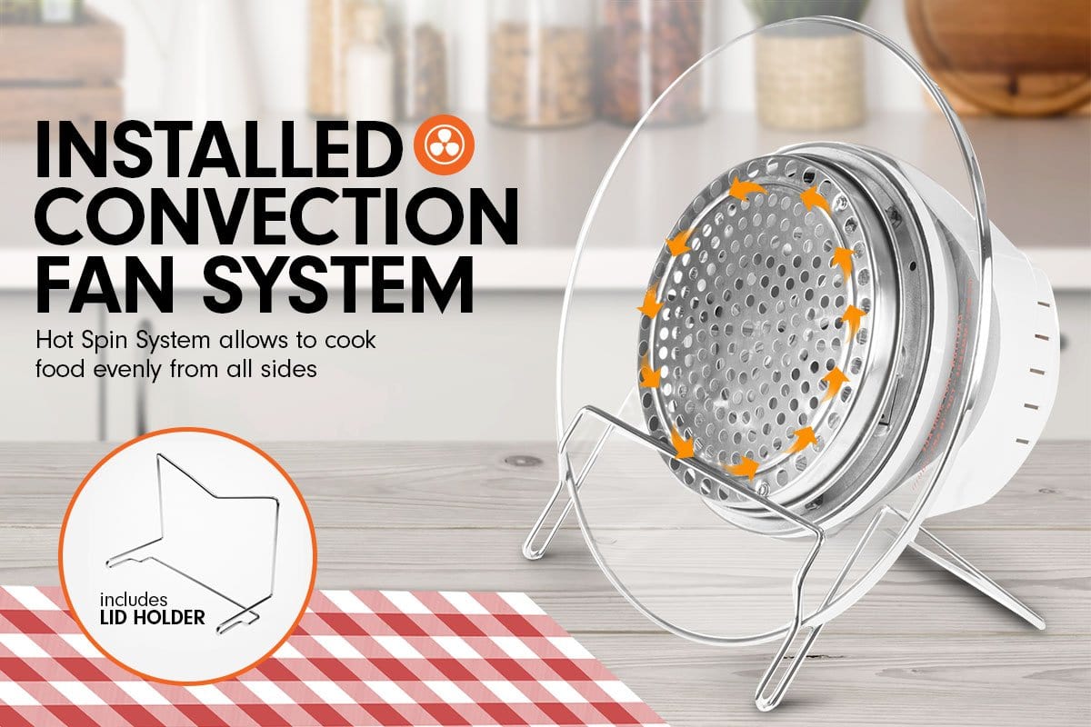 17L Family Turbo Convection Oven Broiler Cooker - A15 White