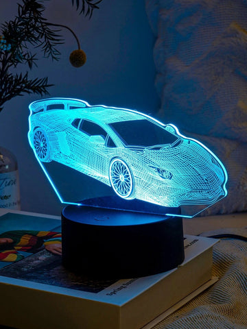 1pc Car Design Decoration Light Multicolor