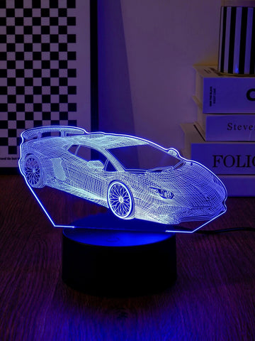 1pc Car Design Decoration Light Multicolor