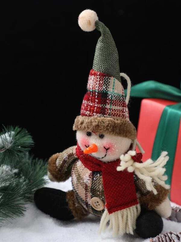 1pc Christmas Snowman Design Decoration Craft