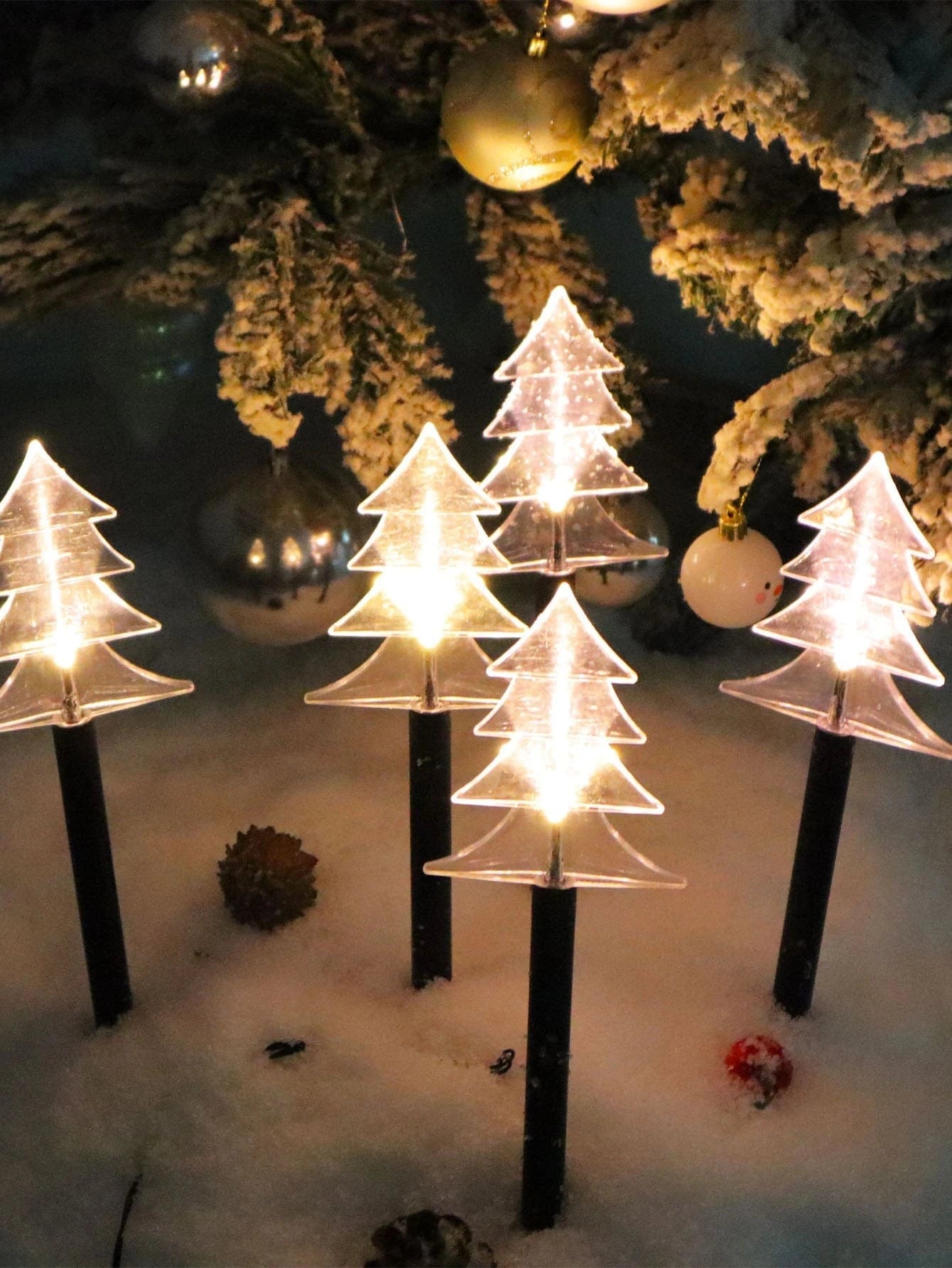 1pc Christmas Tree Shaped Decoration Light Outdoor