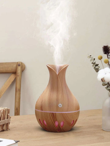 1pc Vase Design USB Wood Humidifier