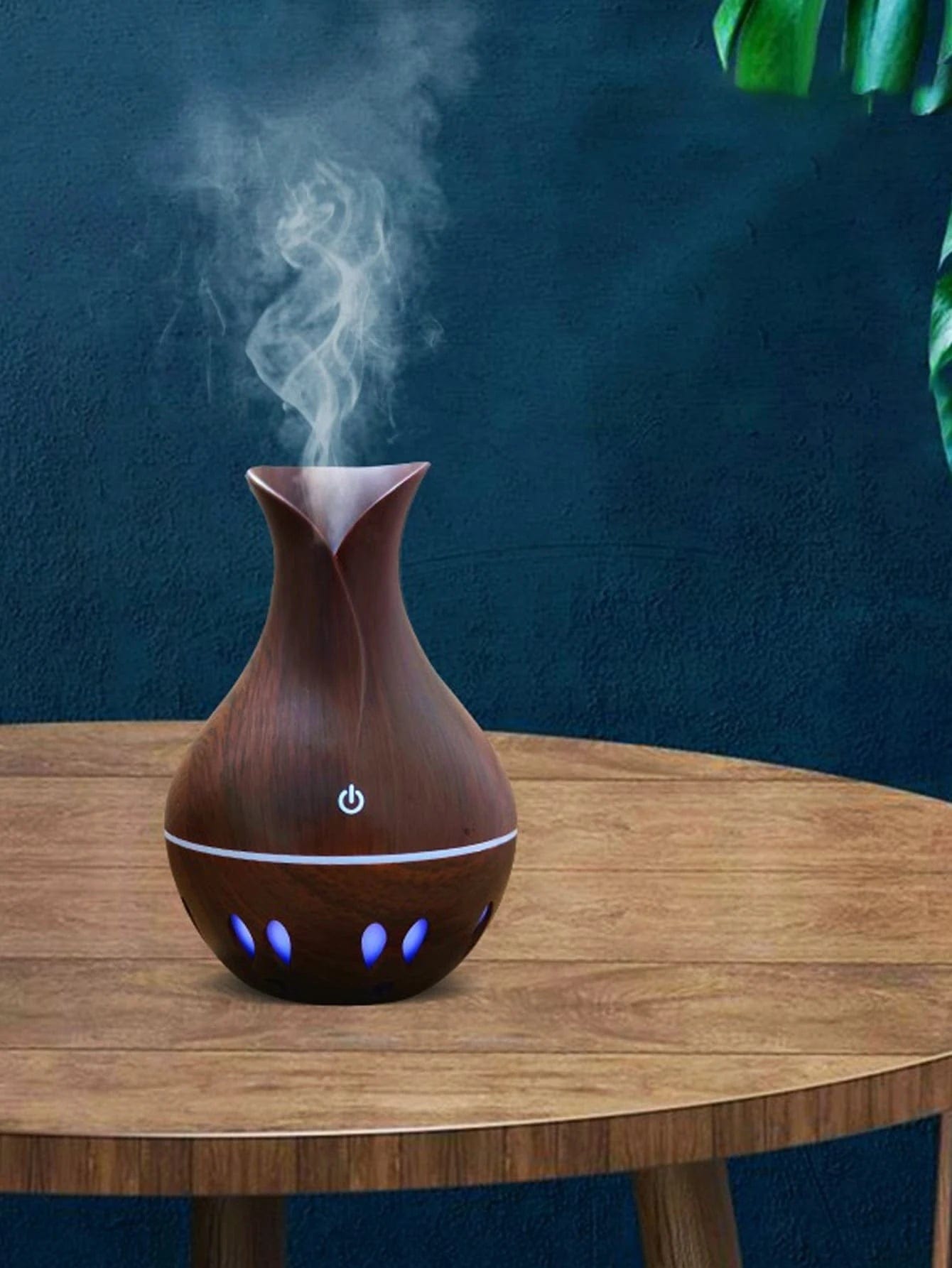 1pc Vase Design USB Wood Humidifier