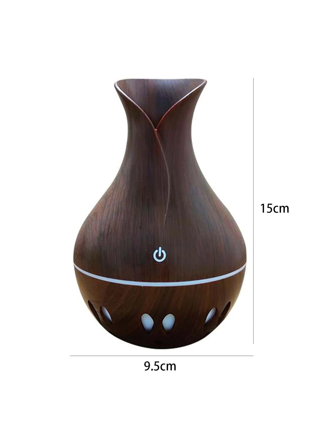 1pc Vase Design USB Wood Humidifier