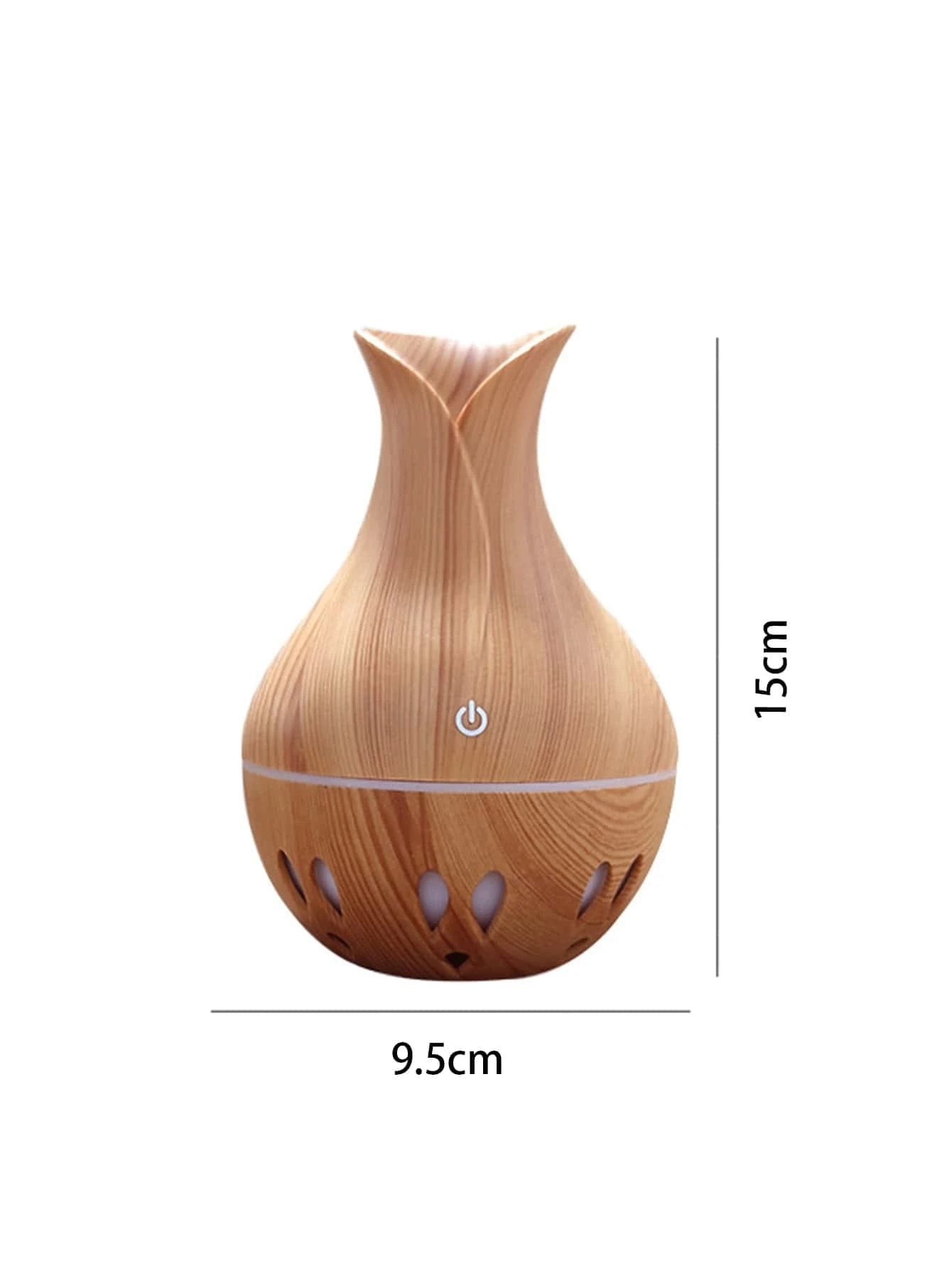 1pc Vase Design USB Wood Humidifier