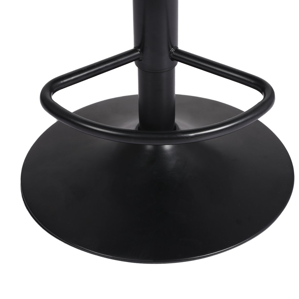 Dining Room 1x Bar Stools Kitchen Gas Lift Wooden Beech Stool Chair Swivel Barstools Black