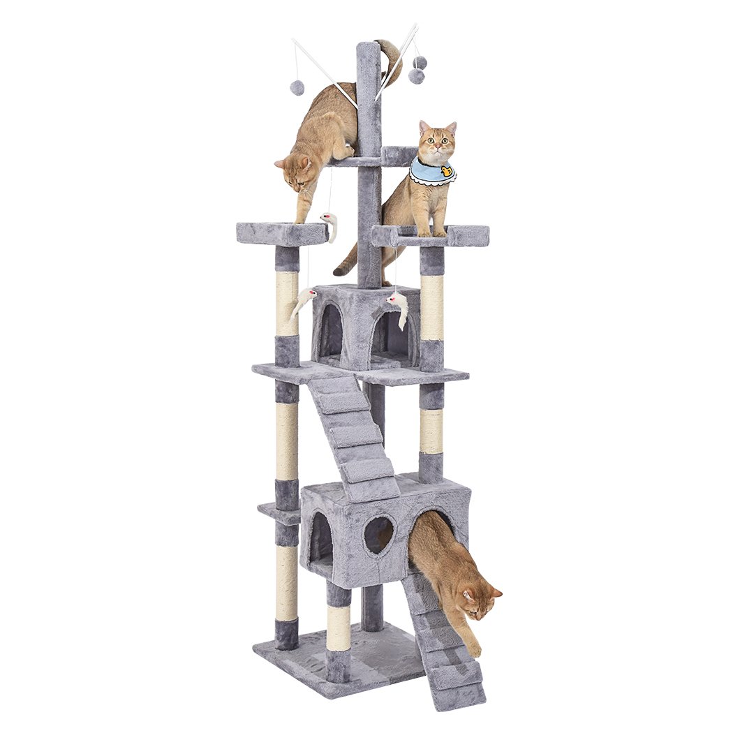 pet products 2.1M Cat Scratching Post Tree Gym House