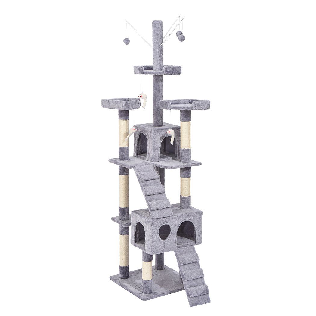 pet products 2.1M Cat Scratching Post Tree Gym House