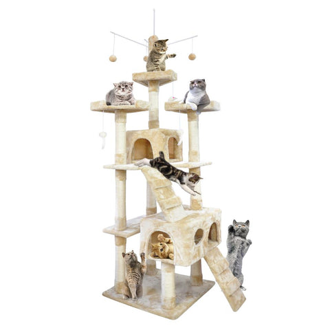 pet products 2-1M Cat Scratching Post Tree Gym House Condo Furniture Scratcher Tower