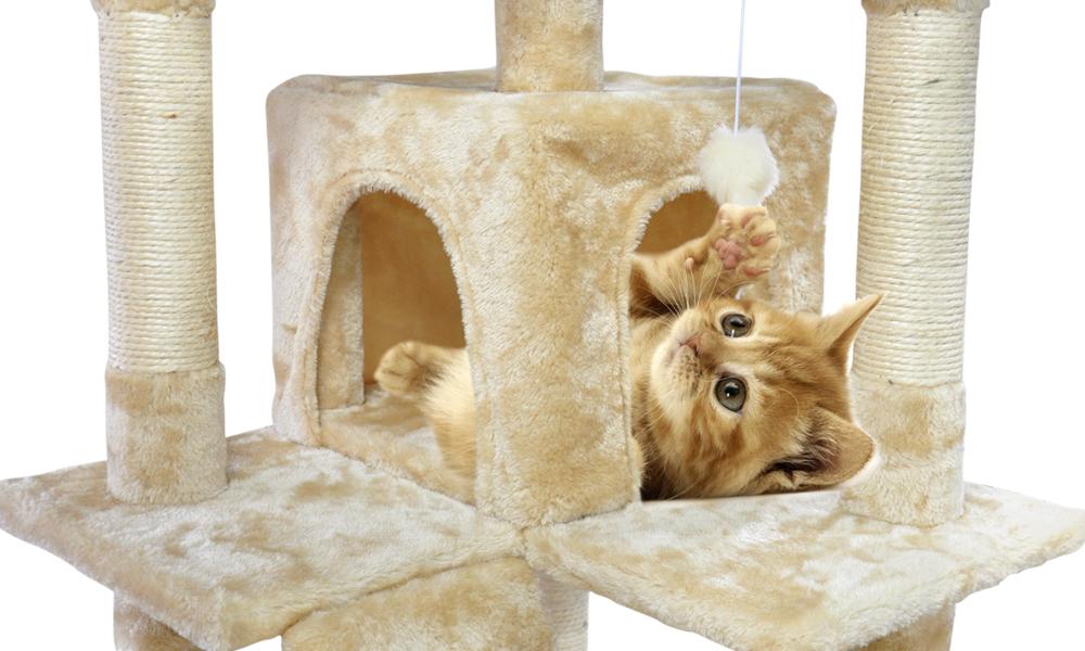 pet products 2-1M Cat Scratching Post Tree Gym House Condo Furniture Scratcher Tower