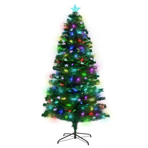 2.1m Enchanted Pre Lit Fibre Optic Christmas Tree
