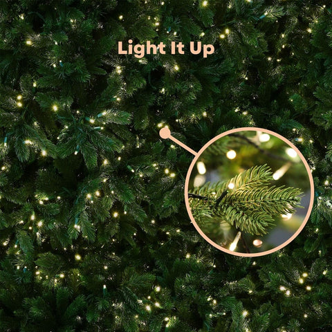 2.4M Christmas Trees With Warm Led