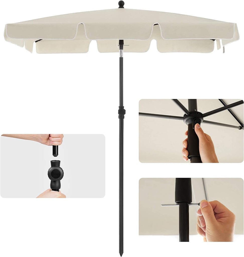 2.4m Rectangular Beach Umbrella