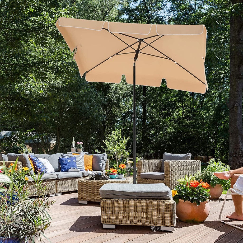 2.4m Rectangular Beach Umbrella