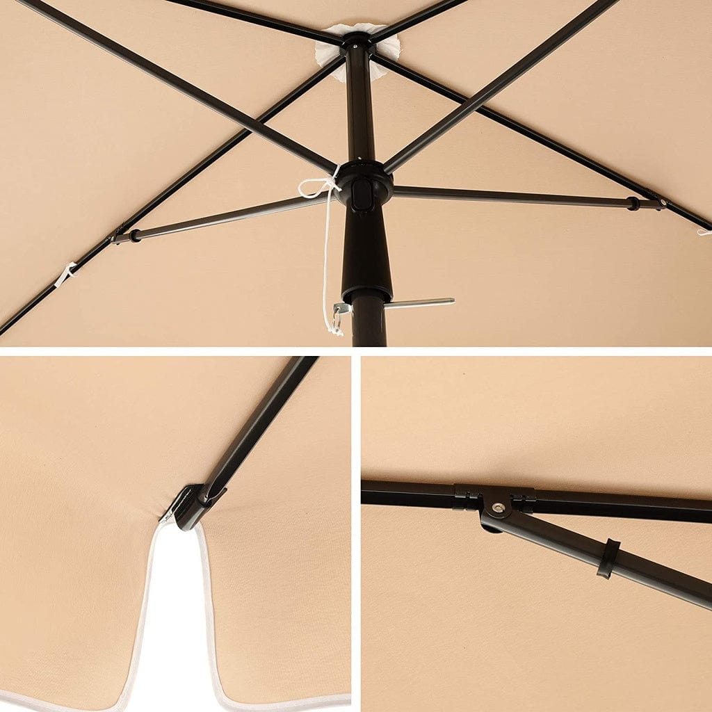 2.4m Rectangular Beach Umbrella