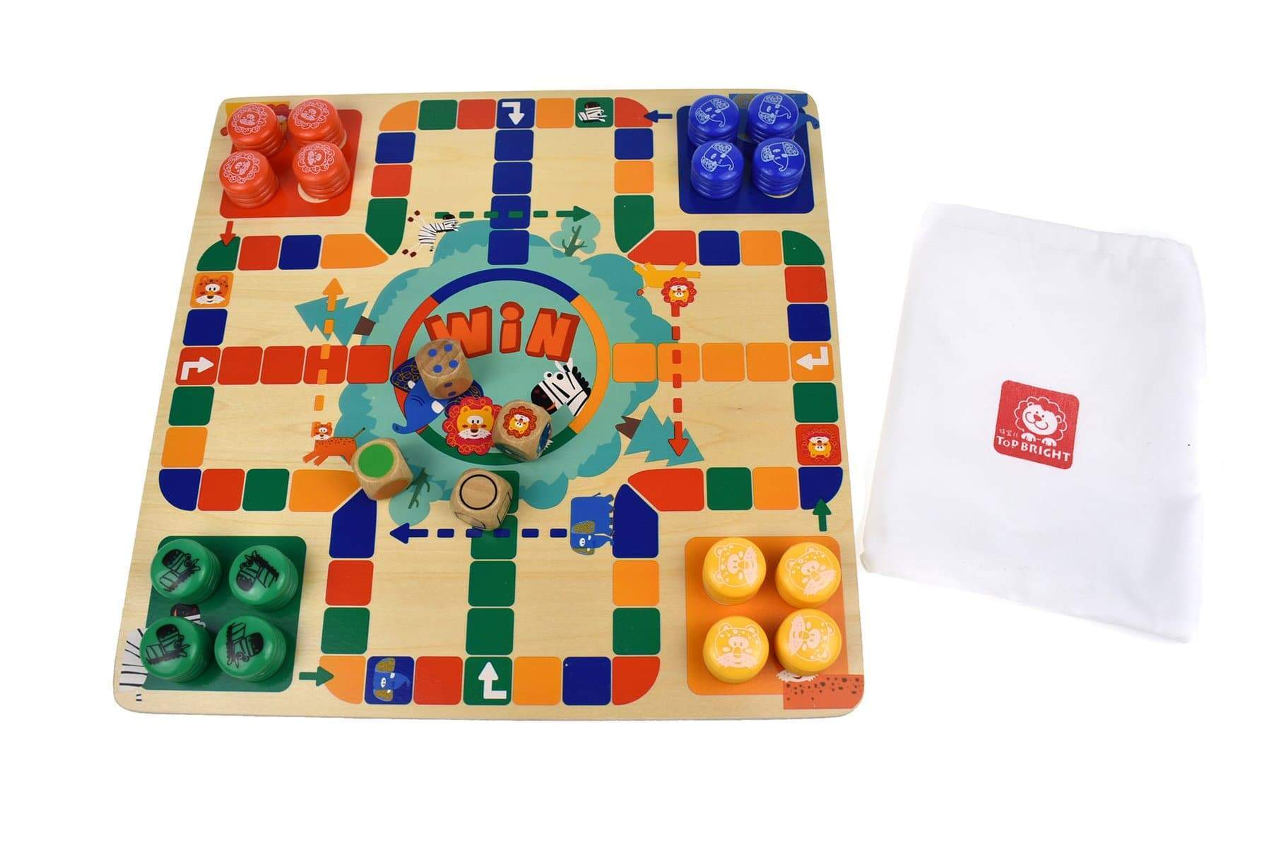 toys for infant 2 In 1 Animal Ludo Game