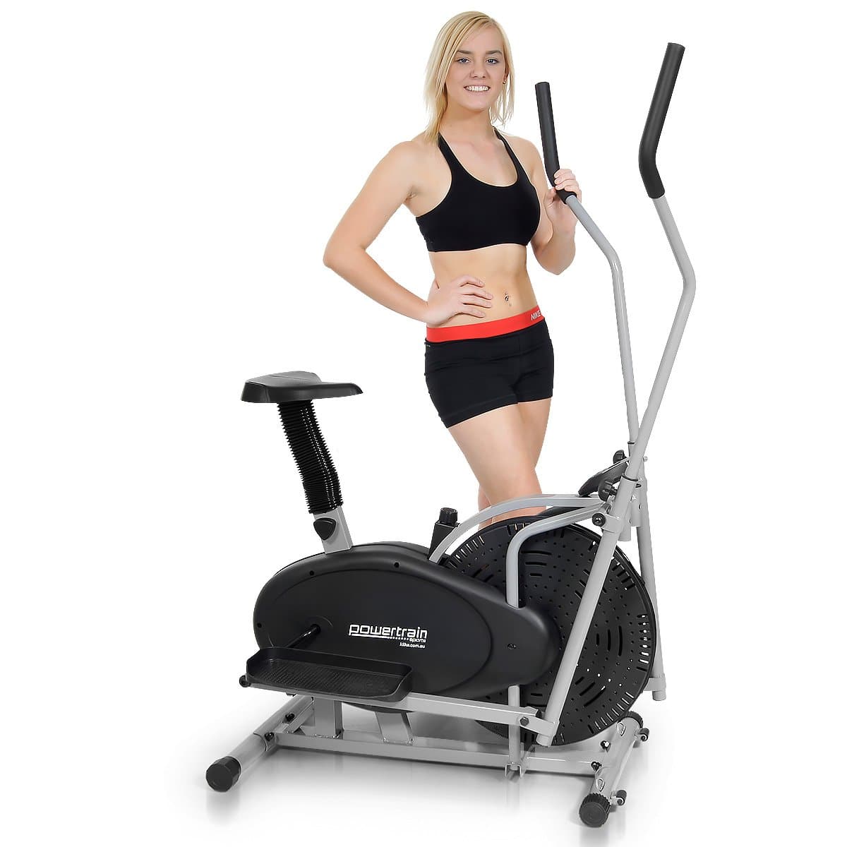 2-in-1 Elliptical cross trainer and exercise bike on Afterpay