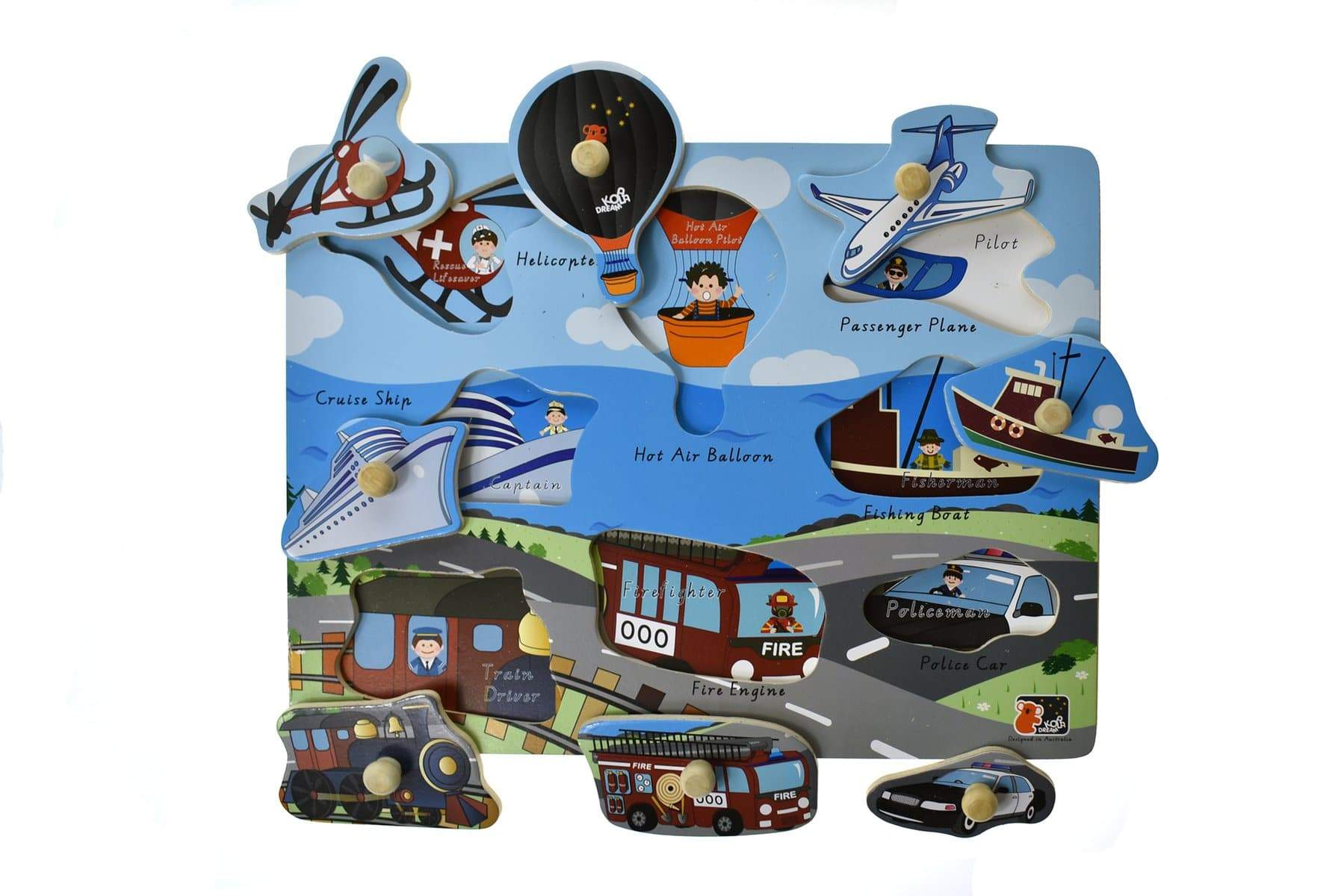 toys for above 3 years above 2 in 1 TRANSPORT PEG PUZZLE