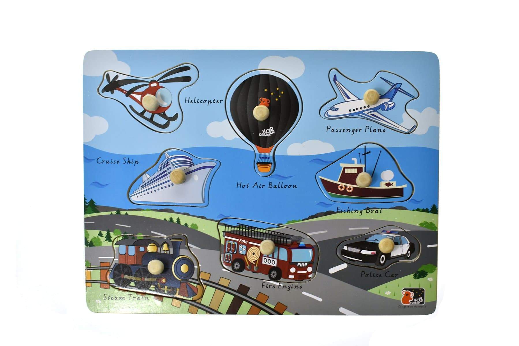 toys for above 3 years above 2 in 1 TRANSPORT PEG PUZZLE