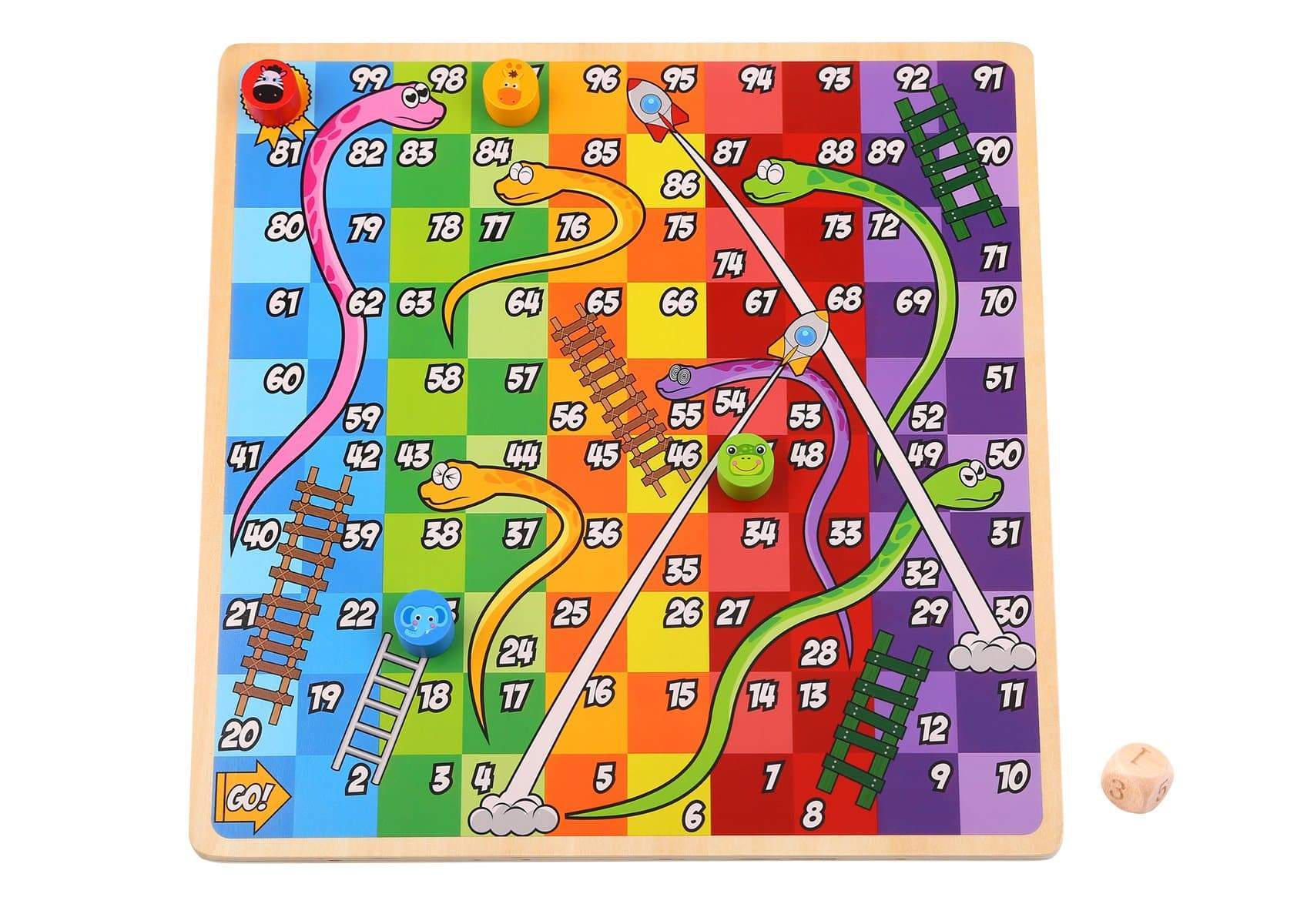 toys for infant 2 In 1 Wooden Board Game - Ludo Game, Snakes And Ladders