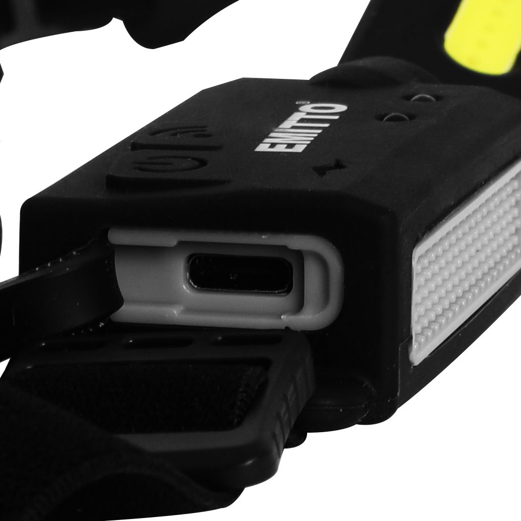 2 Pack LED Headlamp Torch USB Rechargeable Light