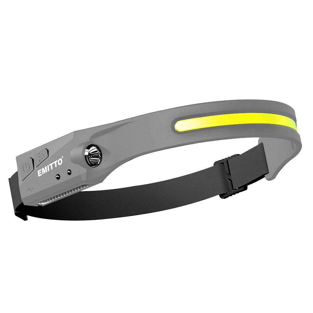 2 Pack LED Headlamp Torch USB Rechargeable Light