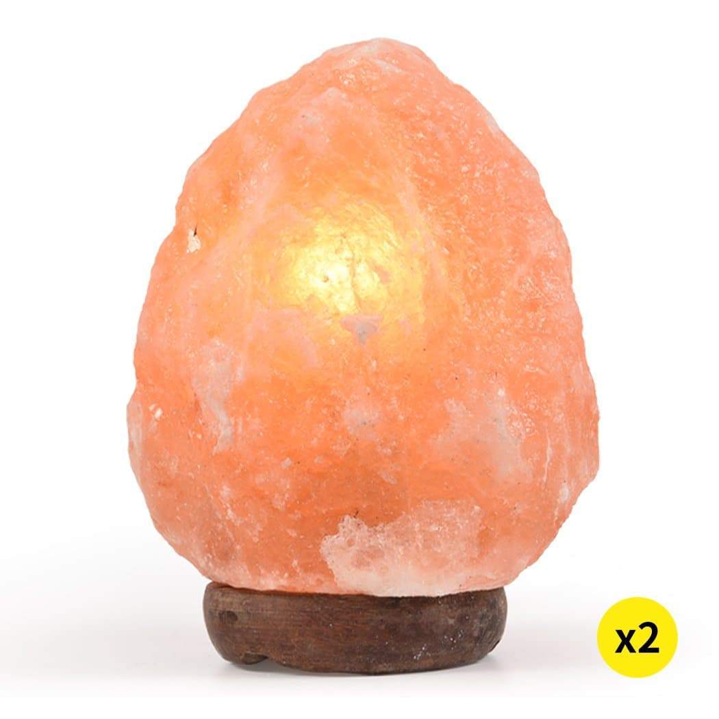 lighting 2 Pcs 3-5 Kg Salt Lamp Rock Crystal Natural Light
