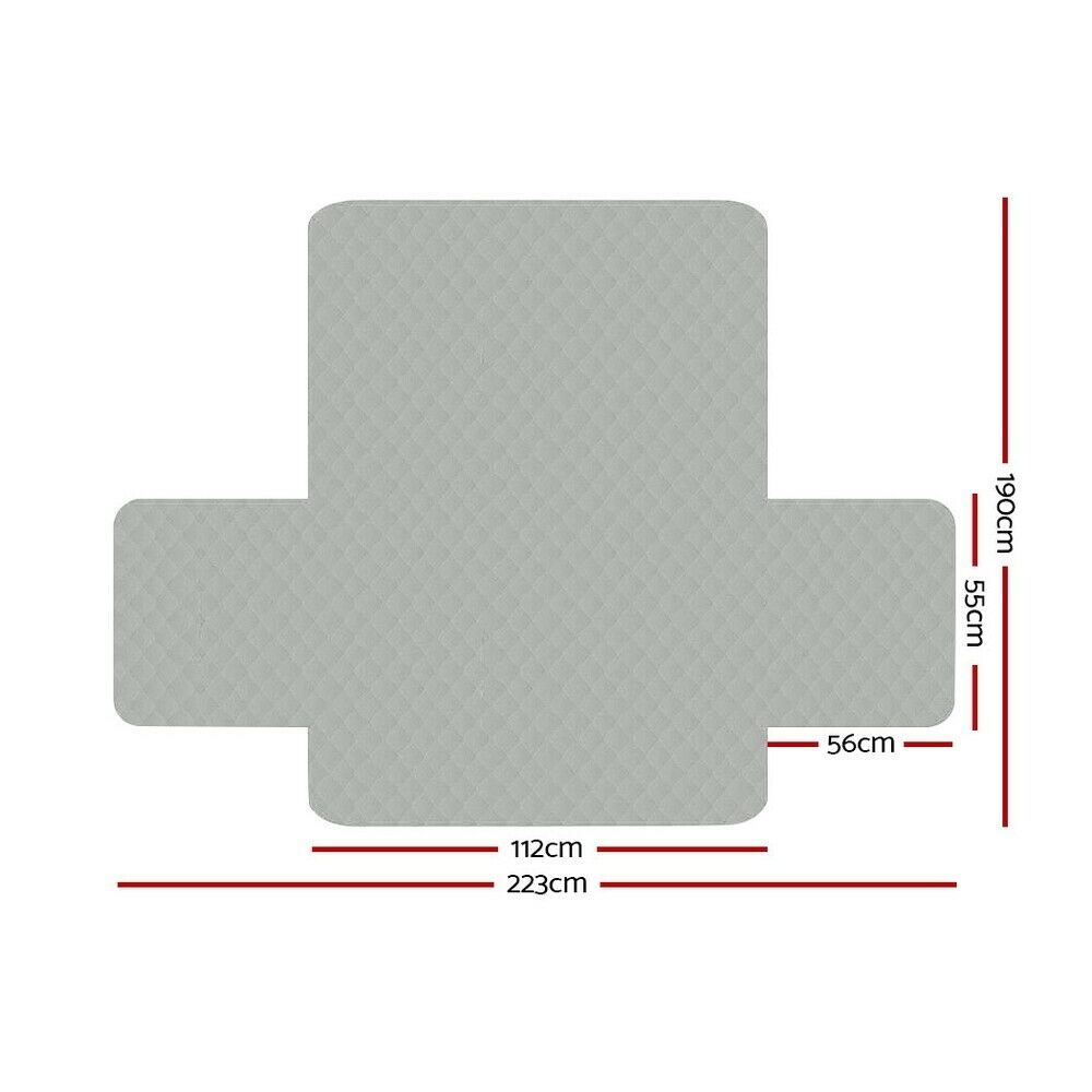 home & garden 2 Seater Slipcovers Brown/Beige Grey/Dark Grey