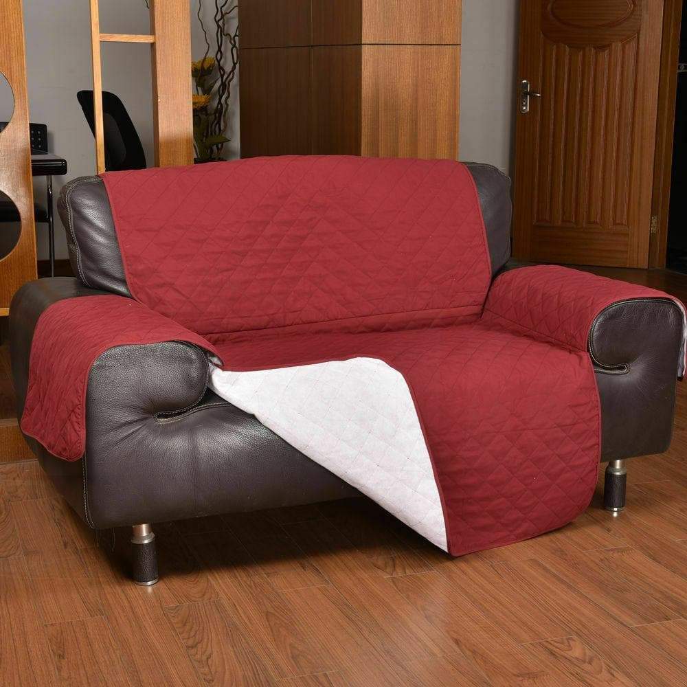 living room 2 Seater Sofa Covers Couch Slipcovers Wine