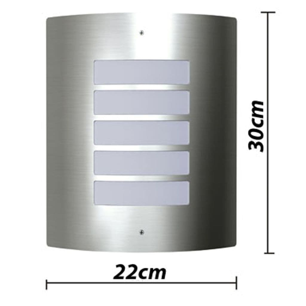 vidaxl20- 2 Stainless Steel Waterproof Wall Lights 60W
