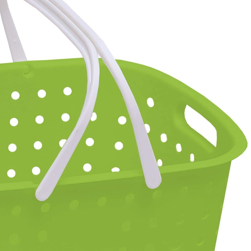 laundry supplies 2 Tier Bathroom Laundry Clothes Basket Mobile Rack