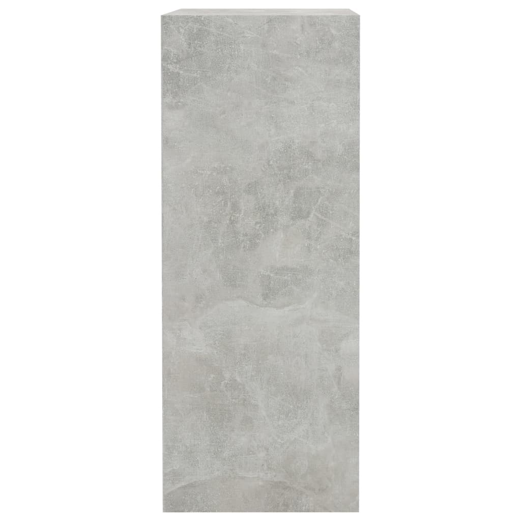 2-Tier Book Cabinet Concrete Grey 40x30x76.5 cm Chipboard