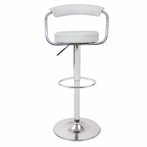 Bar Stools & Chairs 2 x GINA BAR STOOL WHITE