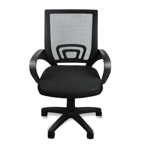 office & study 2 X Mesh Computer Midback Adjustable Chair Black
