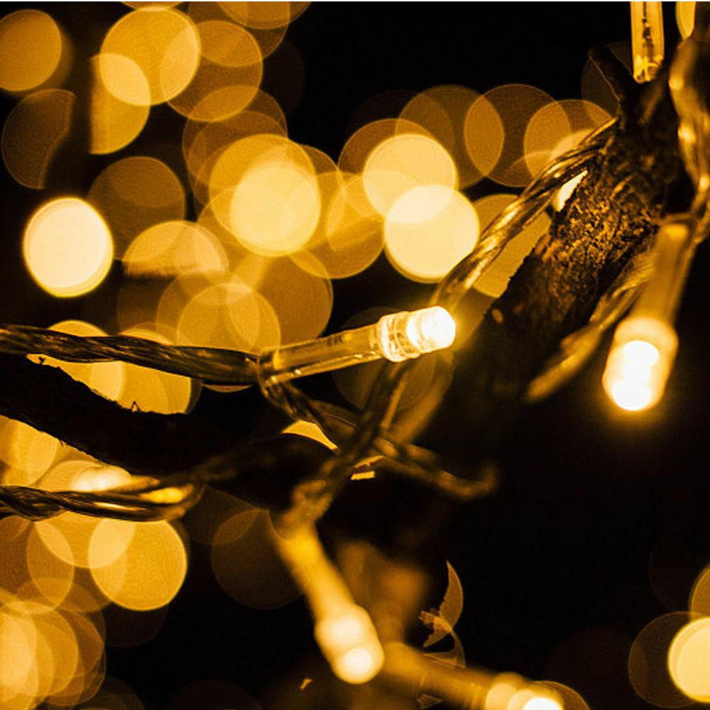 christmas 200Led String Powered Fairy Lights Christmas Multi Colour 35M