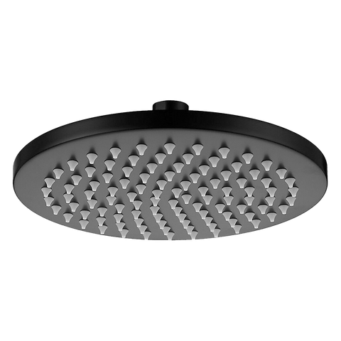 200mm Shower Head Round 304SS Showerhead Electroplated Matte Black Finish