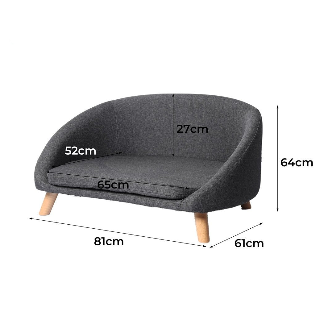 Beds 20D Sponge padding Luxury Pet Beds Couch Sleeper Soft Grey