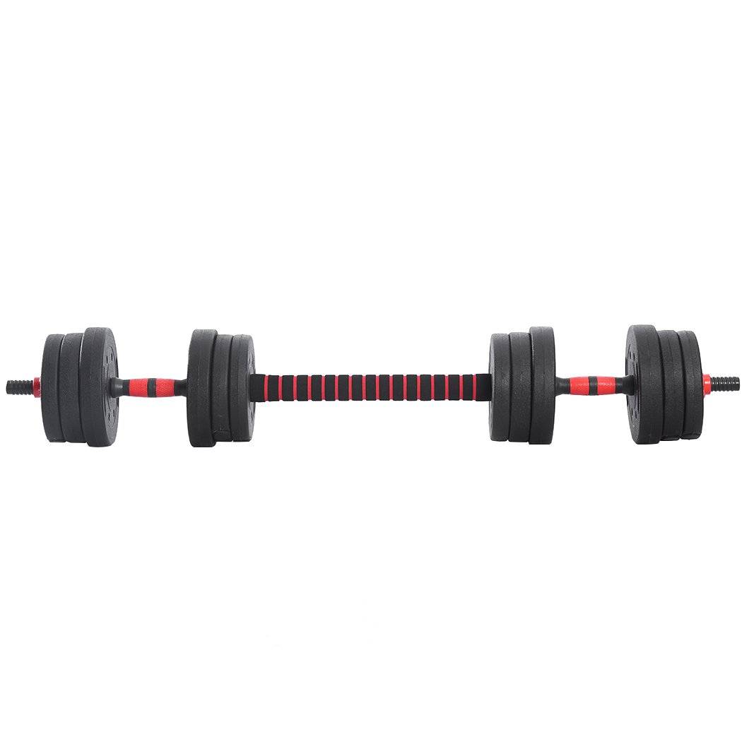 health fitness&sport 20KG Adjustable Rubber Fitness Dumbbells