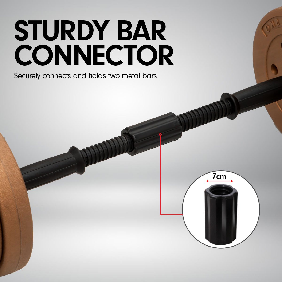 weights strength 20kg Home Gym Adjustable Dumbbell and Barbell Weights Set - Gold